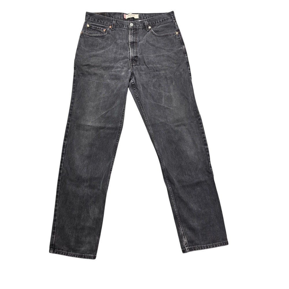 90s Y2K Baggy Grunge Skate Indie Relaxed Fit 550 Jeans Mens 36x36 Black Levi's